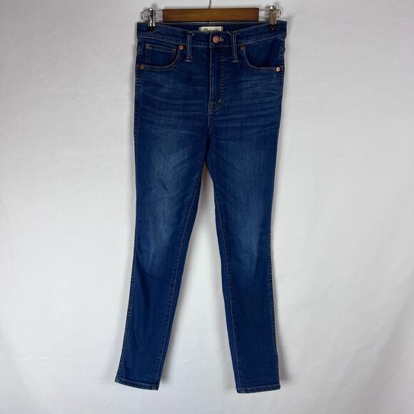 Medewell Women's Jeans Size 27 10" High Rise Skinny Medium Wash Denim - Picture 1 of 8